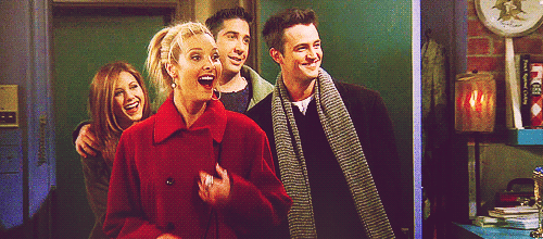 Friends are exctied!