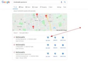 Google Search and Tool Updates - Septemeber - Delivery in local pack