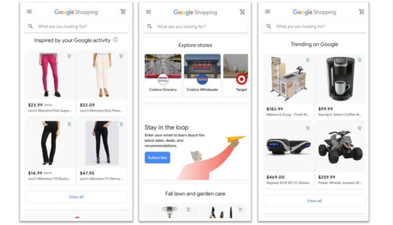 Google Shopping Destination - Google Search & Tool Updates - November