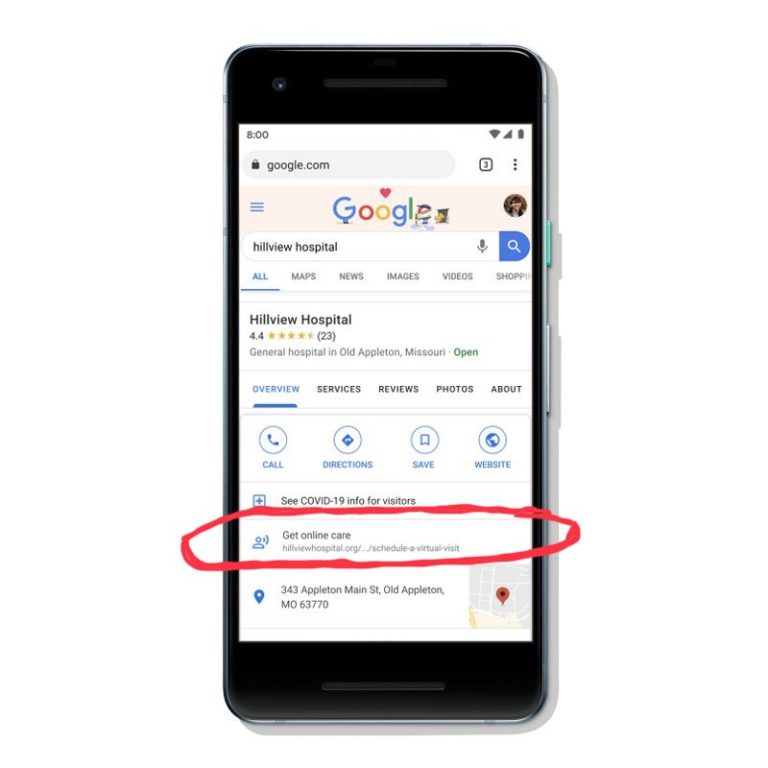 Google adds features to connect with virtual healthcare providers